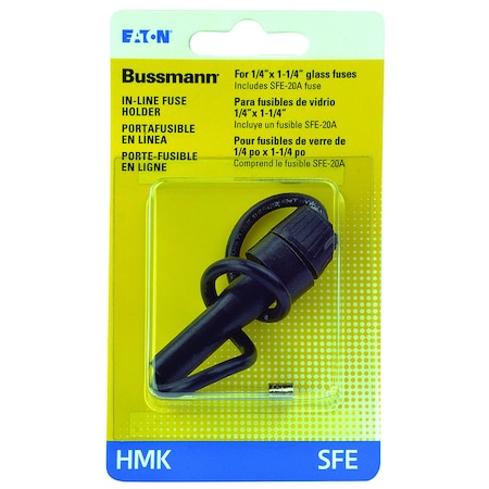 Eaton Bussmann Fuse Holder, 31 to 60A Amp Range, 32V AC/DC Volt Rating, Wire Leads BP/HMK-RP